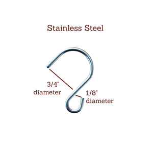 Pop's Birding - Perfect Little Stainless 'S' Hooks, 10 count (Case of 12ct) - Default Title