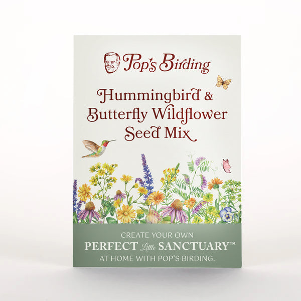Pop's Birding - Pop's® Perfect Little Sanctuary® Wildflower Seed Blend, Hummingbird & Butterfly, 400mg - Single