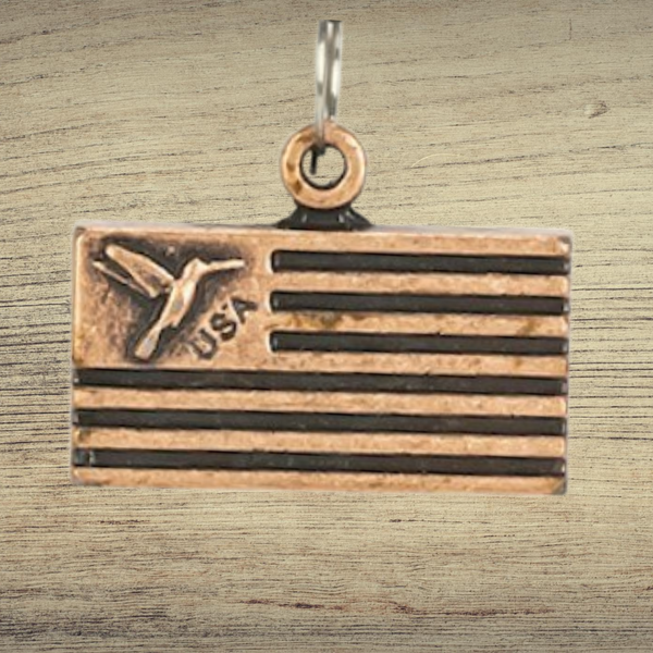 Flag Charm, Copper