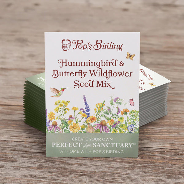 Pop's Birding - Pop's® Perfect Little Sanctuary® Wildflower Seed Blend, Hummingbird & Butterfly, 400mg - Single