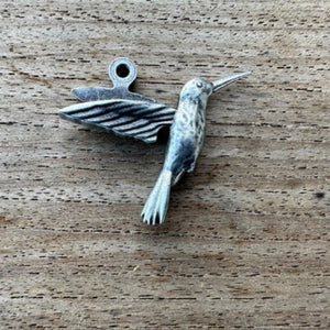 Pop's Birding - Hummingbird Charm - Brass