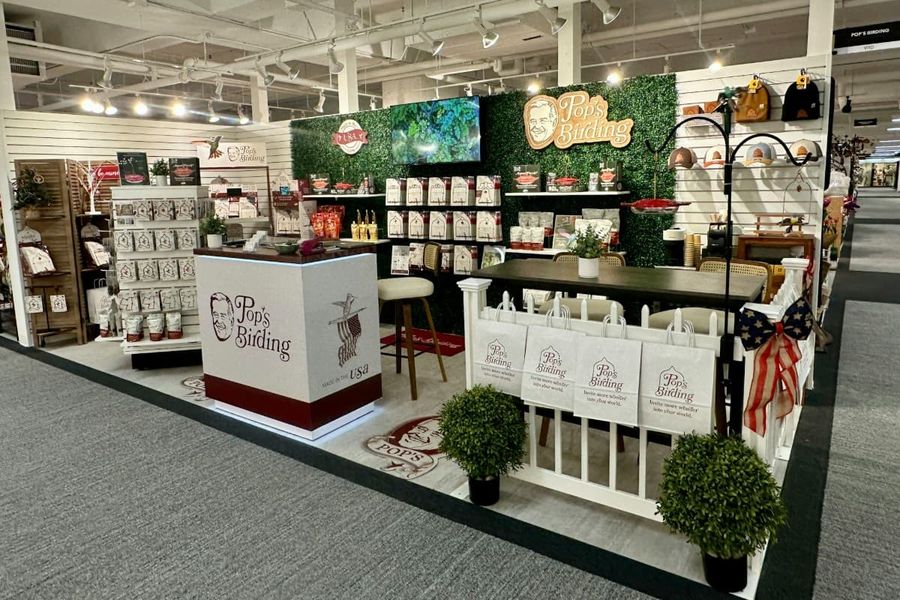 Pop's Birding Atlanta showroom at AmericasMart