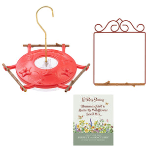 Hummingbird Haven Bundle, Original Swing Redwood