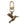 Brass hummingbird charm on a gold swivel clasp