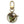 Brass hummingbird charm over white flowers sealed in clear resin, on a gold swivel clasp