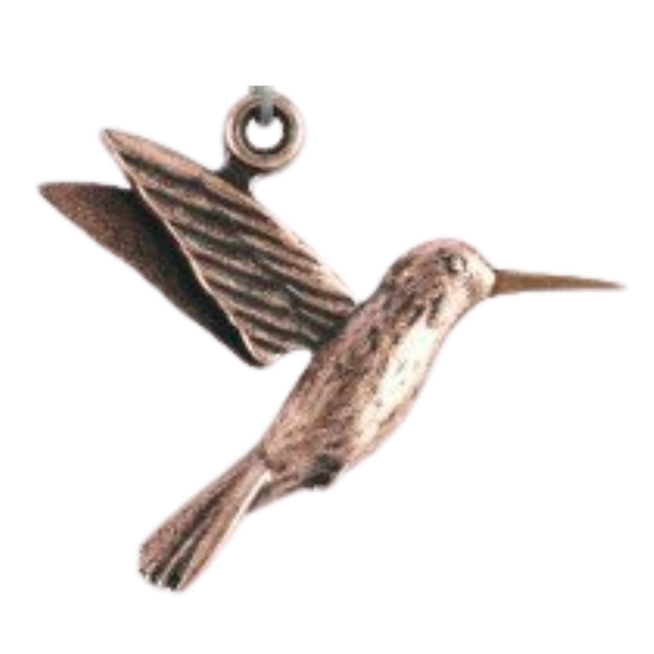 Hummingbird Charm, Copper