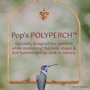 Hummingbird Haven Bundle, Copper Swing Bark Perch