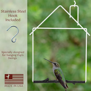 Pop's Birding - Craft Hummingbird Swing, House (Case of 12ct) - Case Pack (12ct)