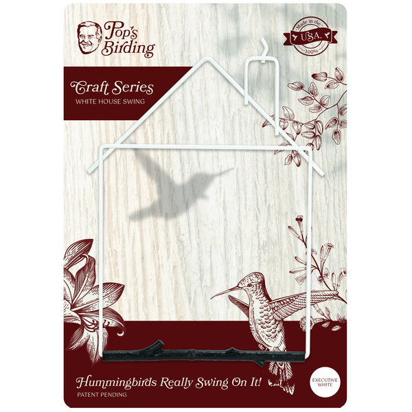 Pop's Birding - Craft Hummingbird Swing, House (Case of 12ct) - Case Pack (12ct)