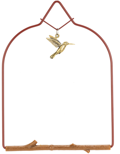 Charm Series Hummingbird Swing — Redwood Bird Charm