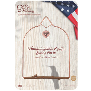 Hummingbird Haven Bundle, Copper Swing Bark Perch