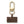 Copper USA flag charm with a hummingbird, on a gold swivel clasp