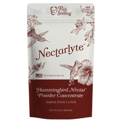 Pop's Nectarlyte hummingbird nectar powder concentrate, 8 oz bag, makes over 1 liter