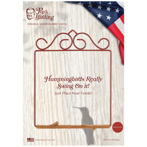 Hummingbird Haven Bundle, Original Swing Redwood