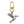 Pewter hummingbird charm on a gold swivel clasp