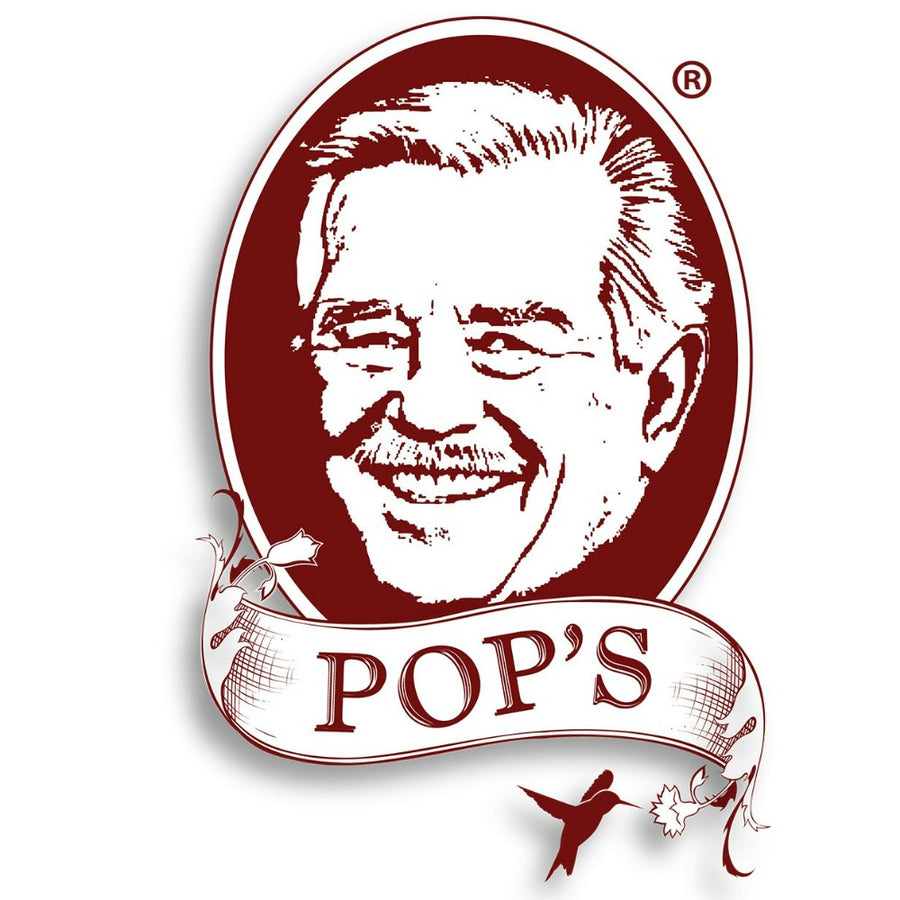 Pop's original logo with William "Pops" Sloan's face