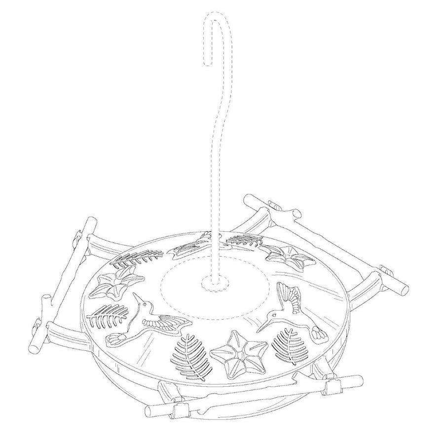 Our AspenPerch® feeder, U.S. design patent pending.