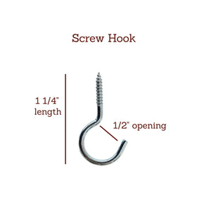 Perfect Little Screw Hooks, 10 count