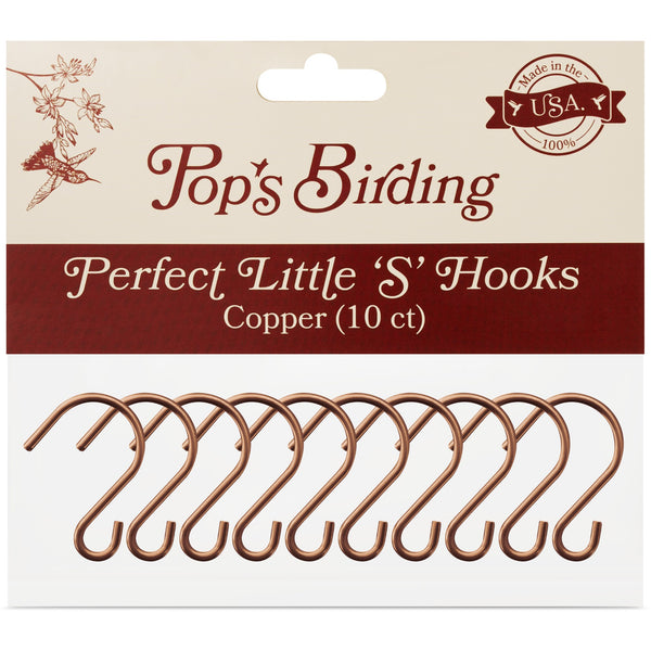 Perfect Little Copper 'S' Hooks, 10 count (Case of 12ct)