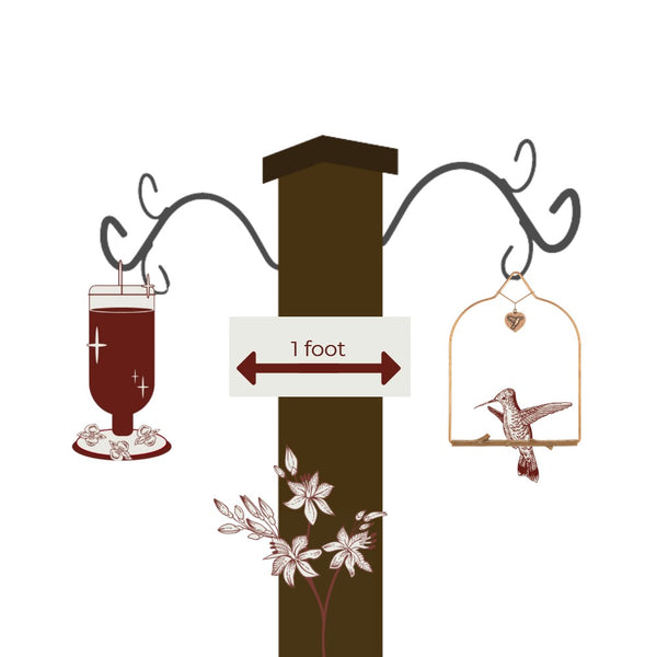 How to hang and care for your Copper Series Hummingbird Swing, Bark Perch (Brown)