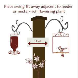 Hummingbird Haven Bundle, Original Swing Redwood
