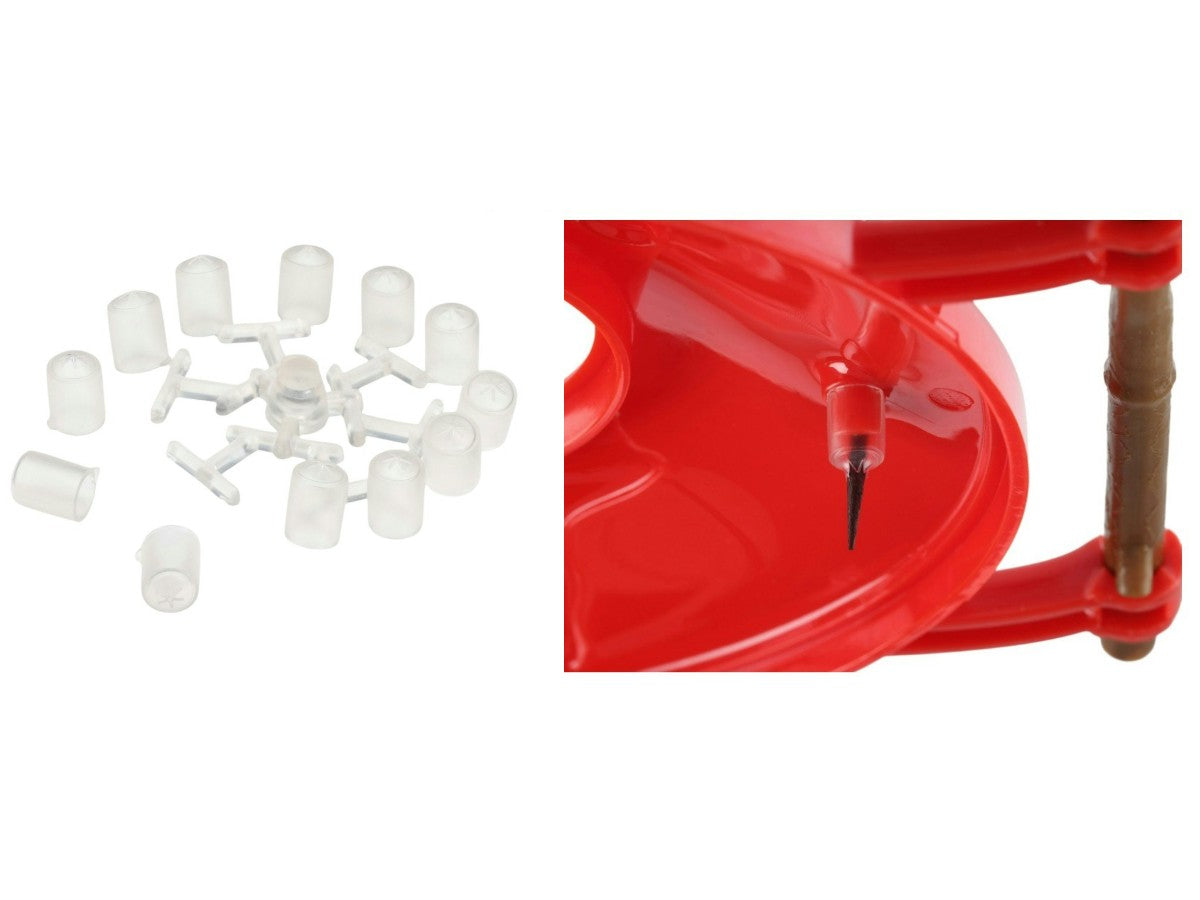 Built-in ant moat + Hummguard® tips