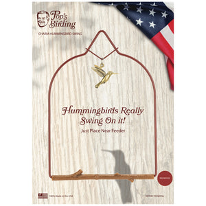 Hummingbird Haven Bundle, Charm Swing Redwood