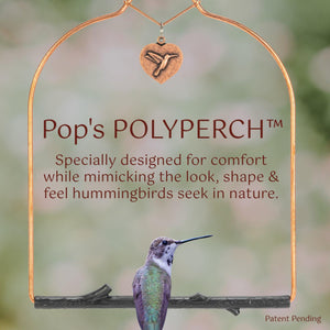 Pop's Birding - Copper Hummingbird Swing (Case of 12ct) - Case Pack (12ct) / Bark
