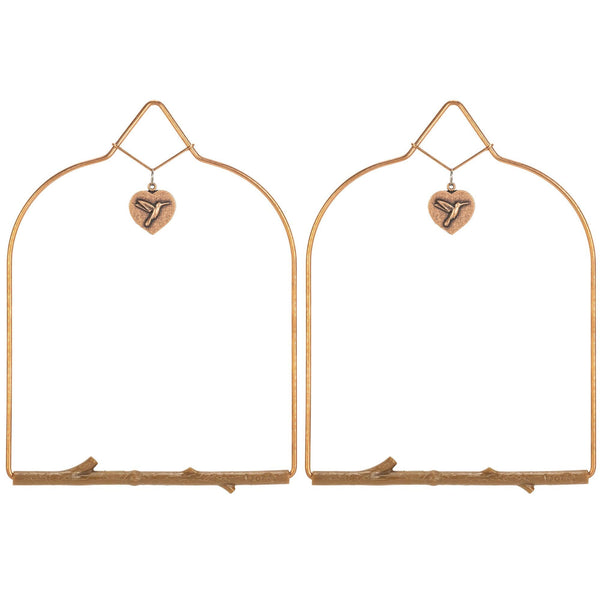 Pop's Birding - Pop's® Copper Hummingbird Swing - Bark / 2 Pack