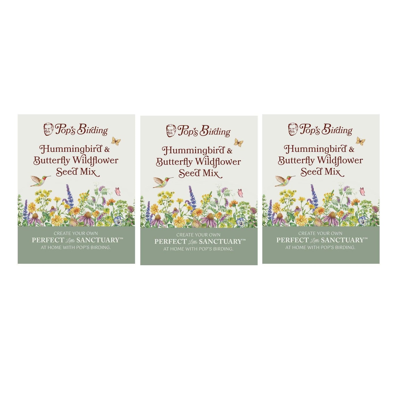 Hummingbird & Butterfly Wildflower Pollinator Seed Mix