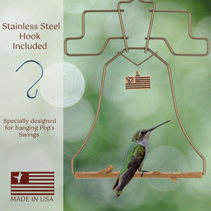 Pop's Birding - Liberty Bell Hummingbird Swing (Case of 12ct) - Case Pack (12ct)