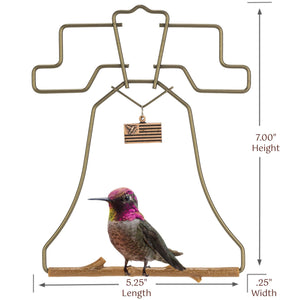 Pop's Birding - Liberty Bell Hummingbird Swing (Case of 12ct) - Case Pack (12ct)