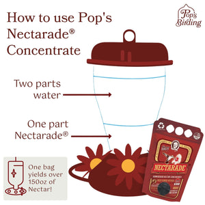 Pop's Birding - Pop's® Nectarade® Hummingbird Nectar, Concentrate - 50.7 oz - Single