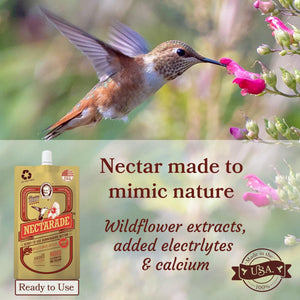 Pop's Birding - Nectarade® Hummingbird Nectar, Ready to Use 8.5oz - Single