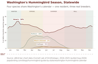 Washington hummingbird timing chart