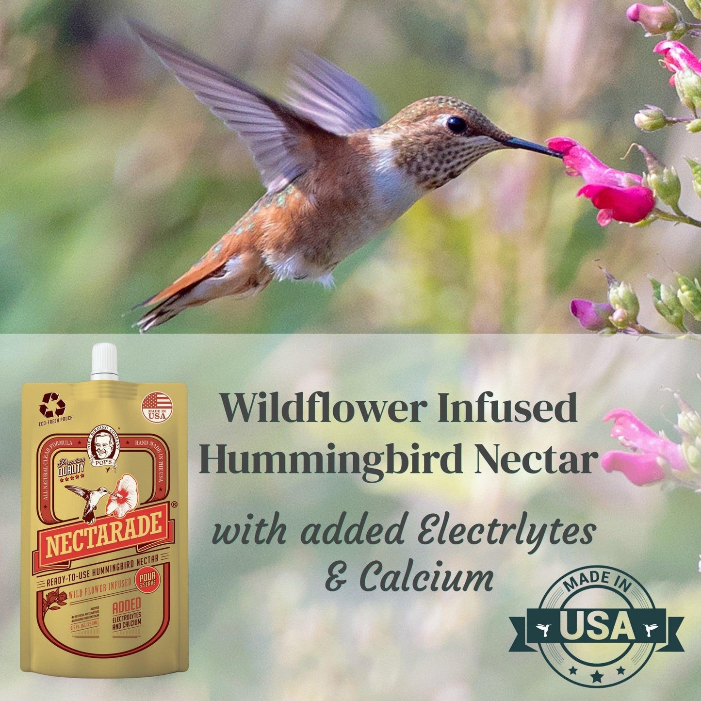 Nectarade® Hummingbird Nectar, Ready to Use 8.5oz (Sold by Case)